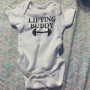 Lifting Buddy Newborn onesie